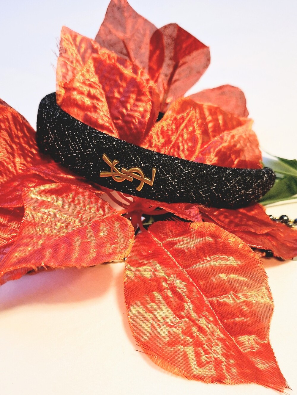 LOGO BLACK TWEED HEADBAND - NEW